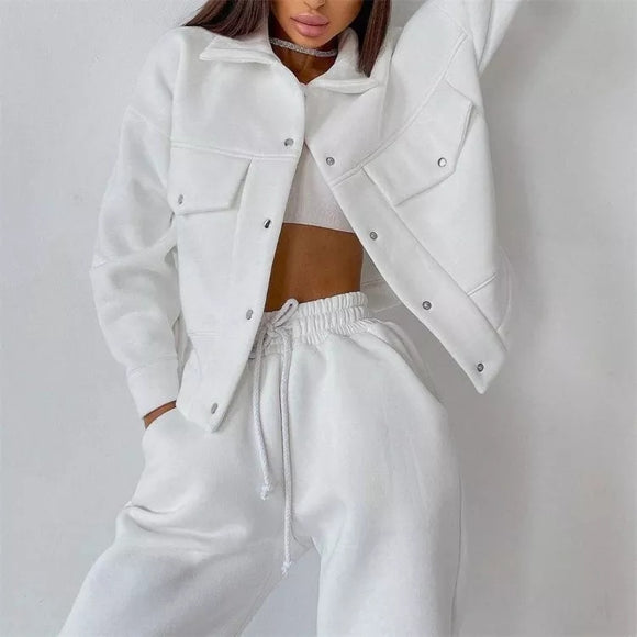 Camryn Button-up Jacket and Sweatpants