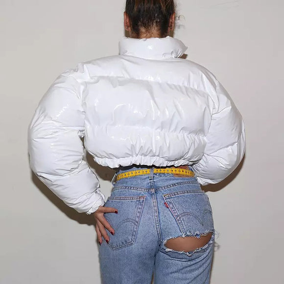 Ruby Cropped Puffer Jacket-Anonymous The Company