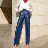 Stephanie Vegan Leather Pants-Anonymous The Company