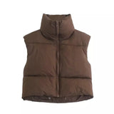 Charlotte Cropped Puffer Vest
