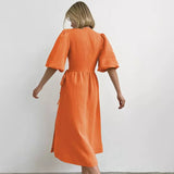 Madelyn Crepe Wrap Midi Dress