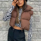 Charlotte Cropped Puffer Vest