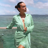 Iliza Wrapped Collar Mini Dress
