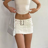 Nalah Vintage Cargo Mini Skirt