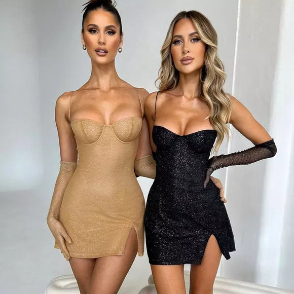 Katherine Glittery Mini Dress