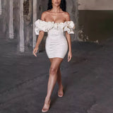 Valentina Ruffled Mini Dress-Anonymous The Company