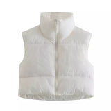 Charlotte Cropped Puffer Vest