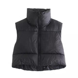 Charlotte Cropped Puffer Vest