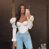 Eloise Puff-sleeve Corset