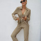 Isla Long-sleeve Crepe Blouse