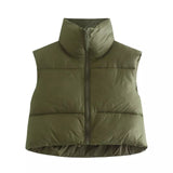 Charlotte Cropped Puffer Vest