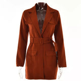 Alyssa Long Belted Blazer