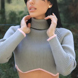 Stella Colour Blocking Cropped Turtleneck-Anonymous The Company