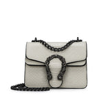 Crocodile Pattern Chain Strap Bag