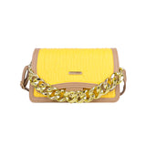 Thick Chain Two Tone Handbag