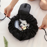 Scrunched Makeup Organizer