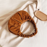 Pleated Baguette Handbag