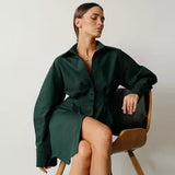 Dress - Hailey Structured Shirt Dress