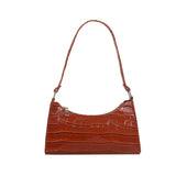 Crocodile Pattern Leather Handbag