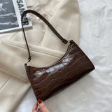 Crocodile Pattern Leather Handbag